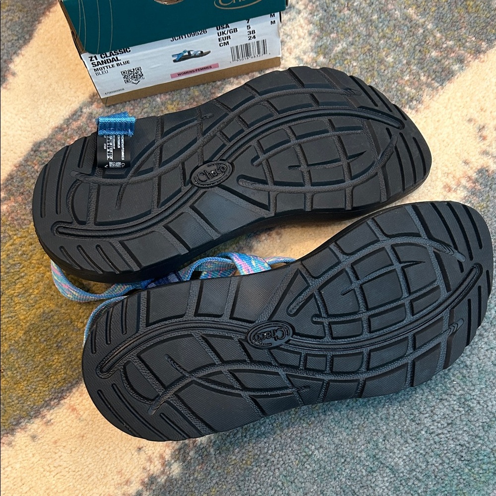 Chaco Z1 Classic Sandal in Mottle Blue - Picture 3 of 4
